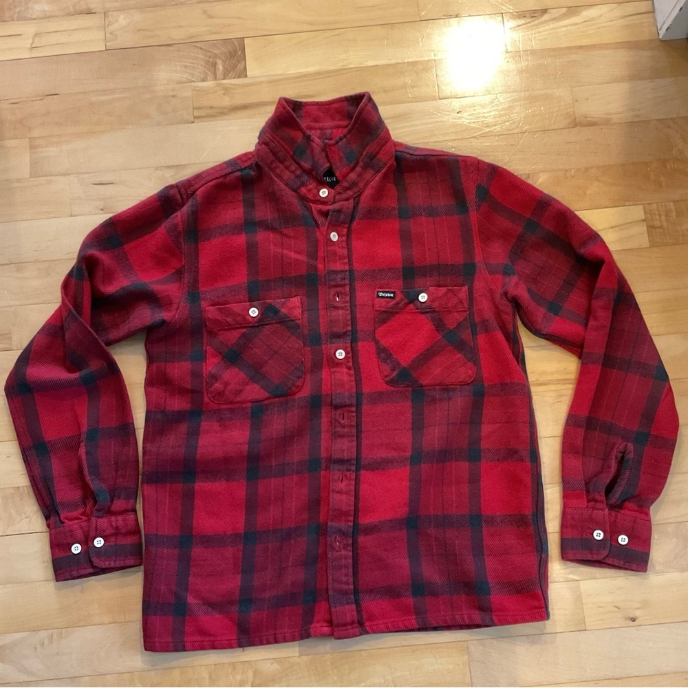 Brixton Red and Black Checkered Shirt